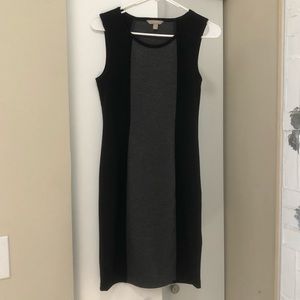Banana Republic Gray/Black Sheath Dress